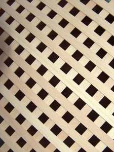 wooden lattice grille